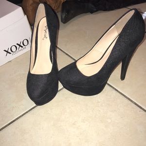 Black heels
